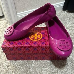 Fuchsia Tory Burch Flats